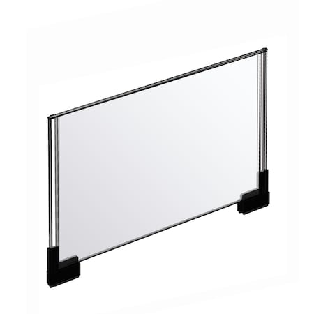 Azar Displays Two-Sided Large Acrylic Sign Holder W/ Magnetic Boots 17" X 11", PK2 109908